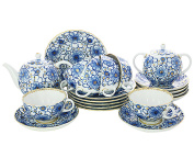 Сервиз чайный форма "Тюльпан", рисунок "Вьюнок" 6/20, Императорский фарфоровый завод