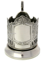 Никелированный подстаканник обезличенный для нанесения уникальной гравировки Кольчугинский