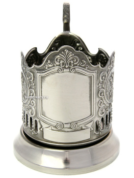 Никелированный подстаканник обезличенный для нанесения уникальной гравировки Кольчугинский