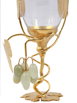 Бокал для вина богемский хрусталь Виноград / Златоуст