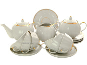 Чайный сервиз форма "Тюльпан" рисунок "Московский" 6/15, Дулевский фарфор