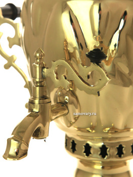 Самовар на дровах 2,5 литра желтый "желудь" (завод Штамп) арт. 270797