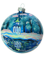Новогодний елочный шар "Отражение" d 100 мм