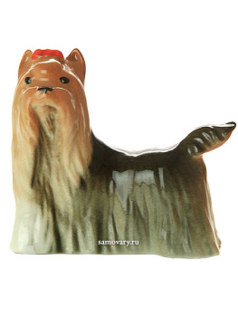 Скульптура "Йоркширский терьер", Императорский фарфоровый завод