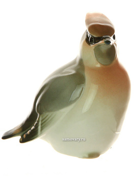 Скульптура "Свиристель" высота 10,1 см, Императорский фарфоровый завод