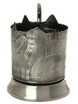 Никелированный подстаканник "Богатырская застава" завод Кольчугино