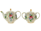 Сервиз чайный форма "Тюльпан" рисунок "Золотые травки" 6/14, Императорский фарфоровый завод