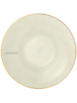 Чайная чашка с блюдцем форма "Яблочко" рисунок "Золотой кант", Императорский фарфоровый завод