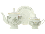 Сервиз чайный форма "Айседора", рисунок "Волшебное лебединое озеро" 6/14, Императорский фарфоровый завод