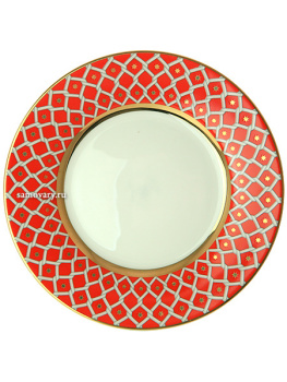 Чашка с блюдцем чайная форма "Идиллия", рисунок "Скарлетт №1", Императорский фарфоровый завод