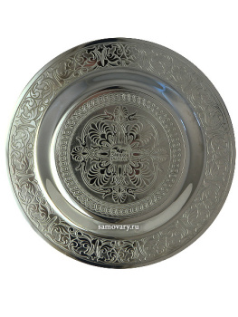 Декоративная тарелка "Перун" позолоченная, Златоуст