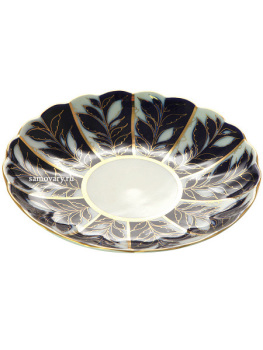 Сухарница форма "Тюльпан" рисунок "Зимний вечер", Императорский фарфоровый завод