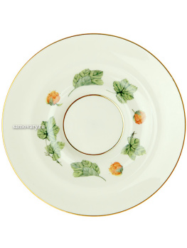 Чашка с блюдцем чайная форма "Айседора" рисунок "Морошка", Императорский фарфоровый завод