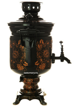 Электрический самовар 3 литра с художественной росписью "Золотая птица", арт. 159691