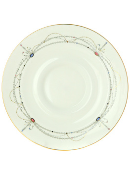 Чашка с блюдцем чайная форма "Айседора", рисунок "Волшебное лебединое озеро", Императорский фарфоровый завод