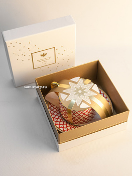 Чашка с блюдцем чайная форма "Идиллия", рисунок "Скарлетт №1", Императорский фарфоровый завод