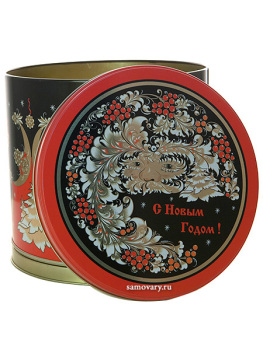 Подарочный набор: металлическая коробка в подарочном пакете