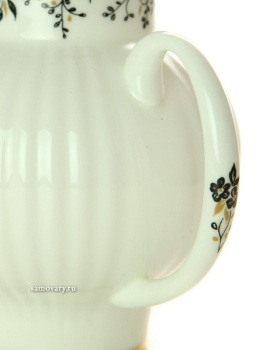 Чайник заварочный форма "Волна" рисунок "Тонкие веточки", Императорский фарфоровый завод