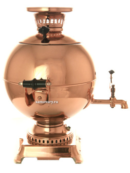 Электрический самовар 5 литров шар "Медный" с автоматическим отключением арт. 159680к