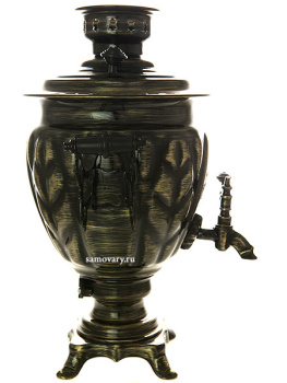 Электрический самовар 3 литра с художественной  росписью "Золотые нити", арт. 159682