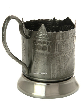 Никелированный подстаканник "Богатырская застава" завод Кольчугино