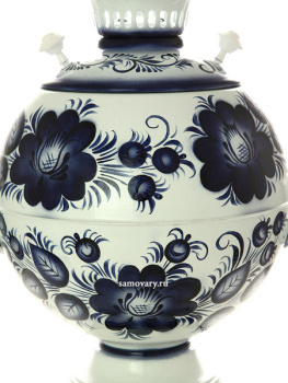 Электрический самовар 5 литров с росписью "Гжель" с автоматическим отключением арт. 159678к