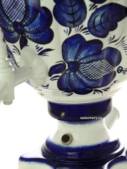 Электрический самовар 2 литра "Гжель" с автоматическим выключением, арт. 130598к