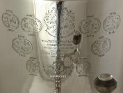 Самовар на дровах 7 литров никелированный цилиндр с вислыми ручками фабрика В.С. Баташева арт. 433772