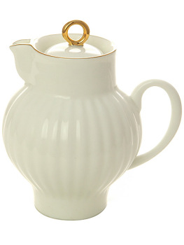 Сливочник форма "Волна", рисунок "Золотой кантик", Императорский фарфоровый завод