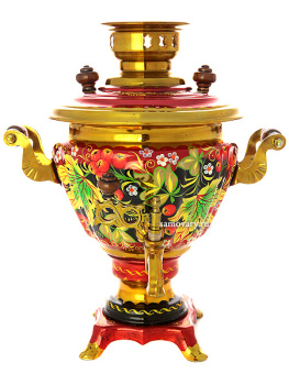 Электрический самовар 2 литра с художественной росписью "Рябиновая фантазия", арт. 150472