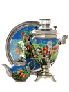 Набор самовар электрический 3 литра с художественной росписью "Летняя полянка", арт. 140450