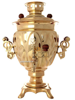 Электрический самовар 3 литра желтый "желудь", арт. 161203