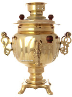 Электрический самовар 3 литра желтый "овал", арт. 161600