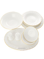 Сервиз столовый форма "Нега", рисунок "Золотая лента" 6/24, Императорский фарфоровый завод (ИФЗ)