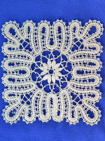 Вологодское кружево - салфетка белая, арт. 6нхп-225