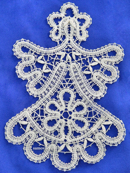 Вологодское кружево - сувенир "Матрешка", арт. 6нхп-159