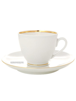 Кофейная чашка с блюдцем форма "Весенняя" рисунок "Белоснежка", Императорский фарфоровый завод