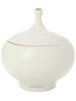 Сахарница форма "Яблочко", рисунок "Золотой кант", Императорский фарфоровый завод