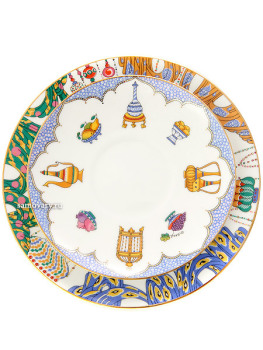 Комплект кофейный форма "Майская", рисунок "Балет Шехеразада", Императорский фарфоровый завод