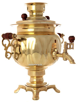 Электрический самовар 3 литра желтый "овал", арт. 161600