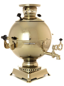 Электрический самовар 5 литров желтый "шар" с автоматическим отключением при закипании, арт. 110268к