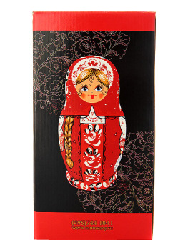 Подарочная картонная коробка под матрешку