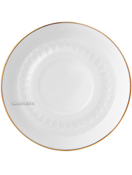 Кофейная чашка с блюдцем (кофейная пара) форма "Вертикаль" рисунок "Золотая отводка", Императорский фарфоровый завод