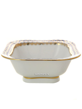 Салатник на 1 порцию, форма "Молодежная", рисунок "Кобальтовая сетка", Императорский фарфоровый завод