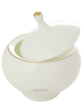 Сахарница форма "Яблочко", рисунок "Золотой кант", Императорский фарфоровый завод