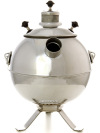 Самовар походный угольный (жаровой, дровяной) 5 литров "шар" из нержавеющей стали, арт. 220527