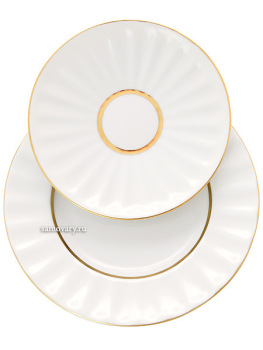 3-x предметный чайный комплект форма "Лучистая" рисунок "Белоснежка", Императорский фарфоровый завод