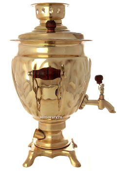 Электрический самовар 3 литра желтый "желудь", арт. 161203