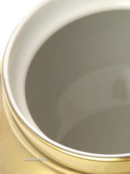 Сахарница керамическая "под золото"