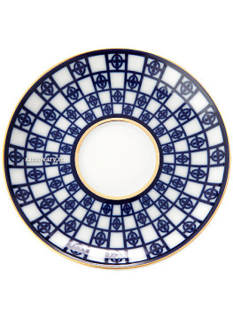 Чашка с блюдцем чайная форма "Банкетная", рисунок "Львиный мостик", Императорский фарфоровый завод